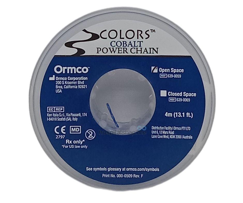 Ormco Power Chain Open Cobalt 13.1 Ft 3.99mts Spool 639-0059