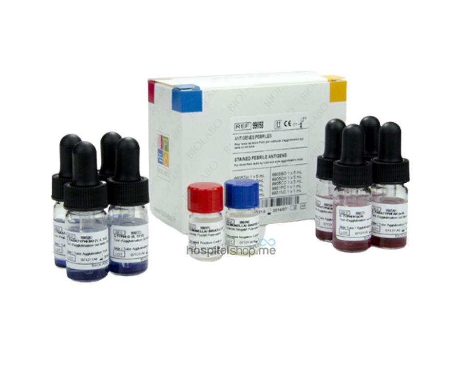 Widal Bacterial Antigens Tests 8x5ml - Spinreact 1205008-D1