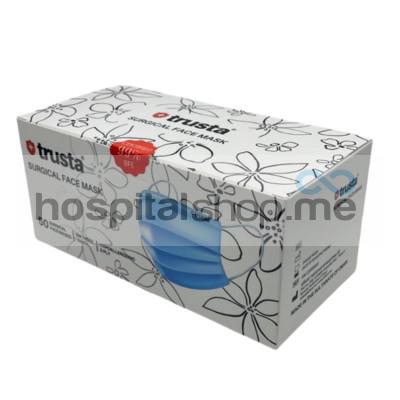 Trusta Surgical Facemask 3ply Blue 50Pcs 22000644