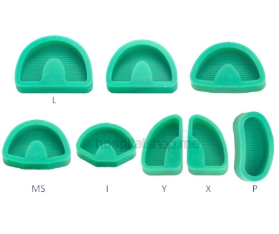 SongYoung Silicone model former 14mm Green Set 8Pcs 04114