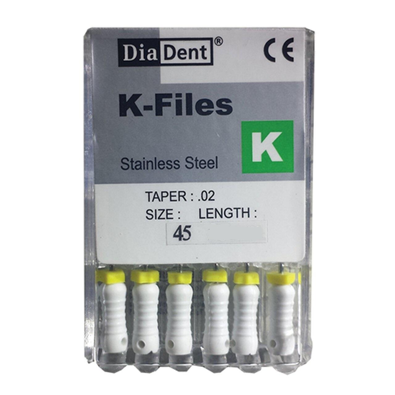 Diadent K-File 2%Taper SS 21mm 45 White 6 Pcs SS502-109