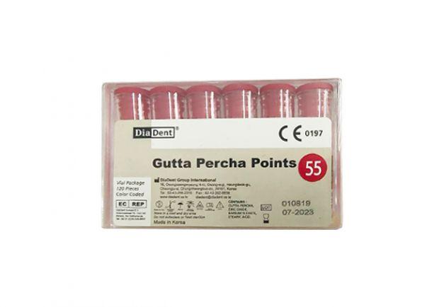 Diadent Gutta Percha Points 55 Red 120 points ML101-611