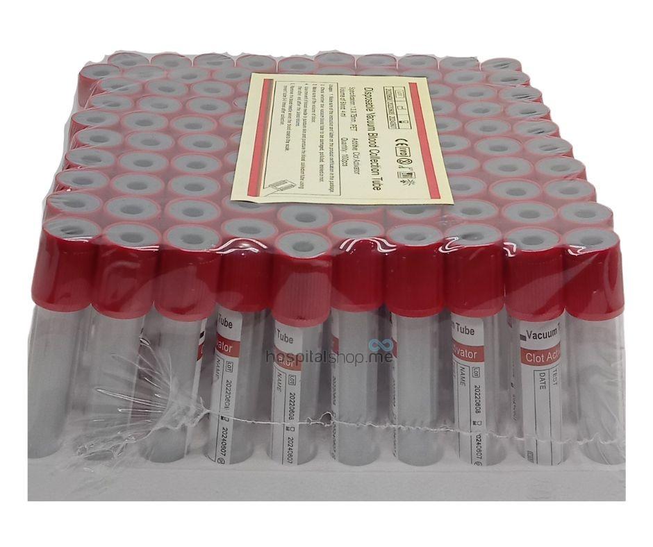NH Vacutainer Red Clot Activator 4ml 100Pcs