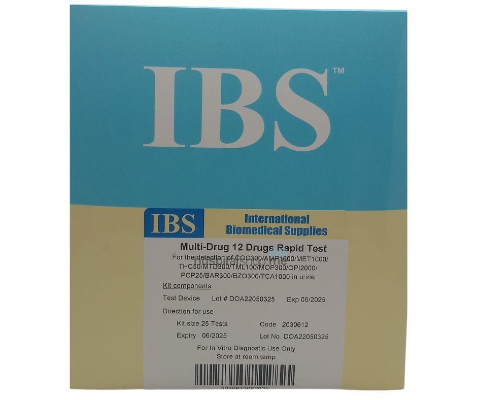  IBS Multi Drug Rapid Test 12 Para 25 Test 