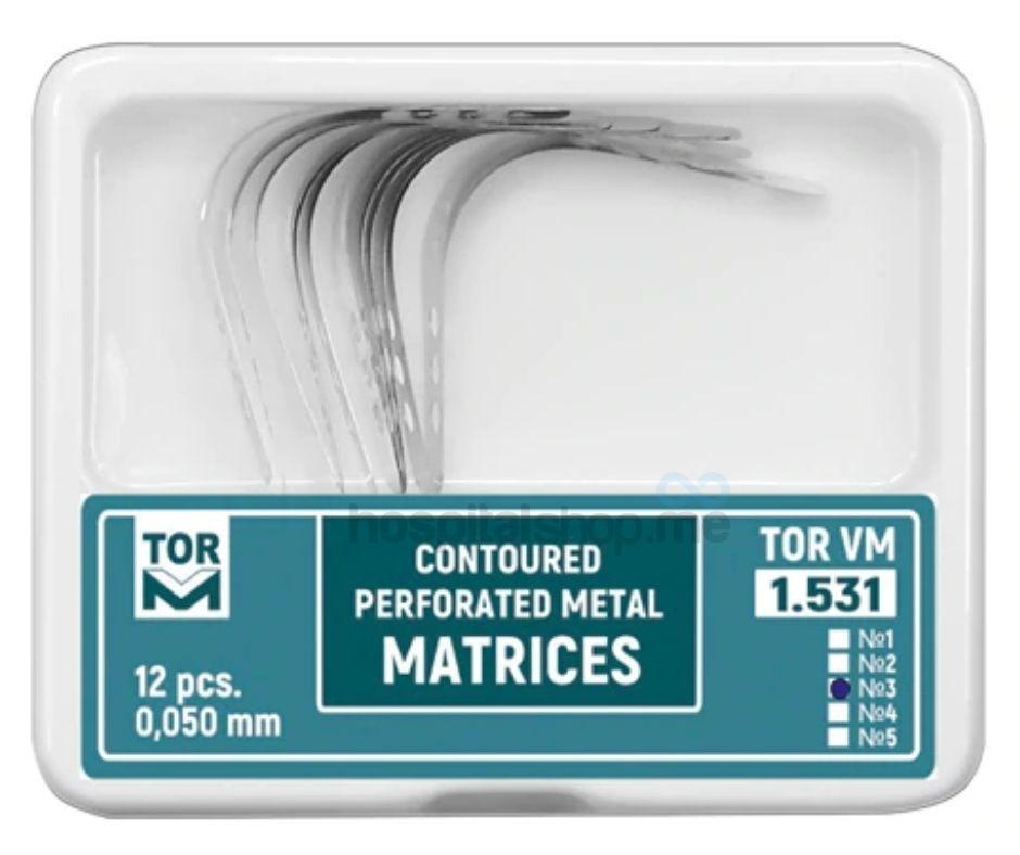 TOR VM Perforated Metal Matrices Contoured Medium for Ledge 12Pcs 1.531(3)