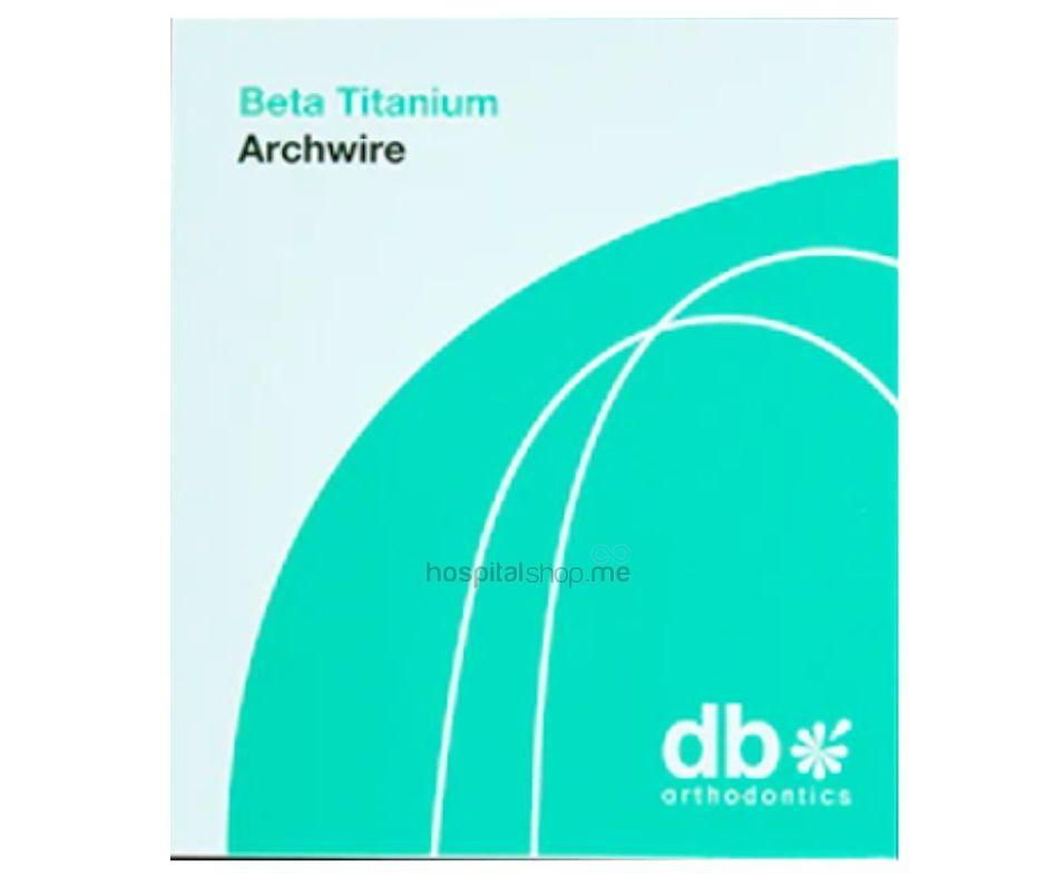 DB Ortho Euroline Beta Titanium Rectangular Archwire 19 X 25 Upper 10pcs DB23-1925U