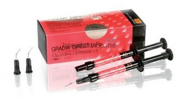 GC Gradia Direct Micro Hybrid Composite LoFlo Light Cure 1.30 gms 0.8 ml BW 003454