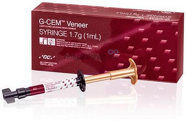 GC G-CEM Veneer Light Cure Resin Luting Cement 1.7 gms 1 ml A2 012389