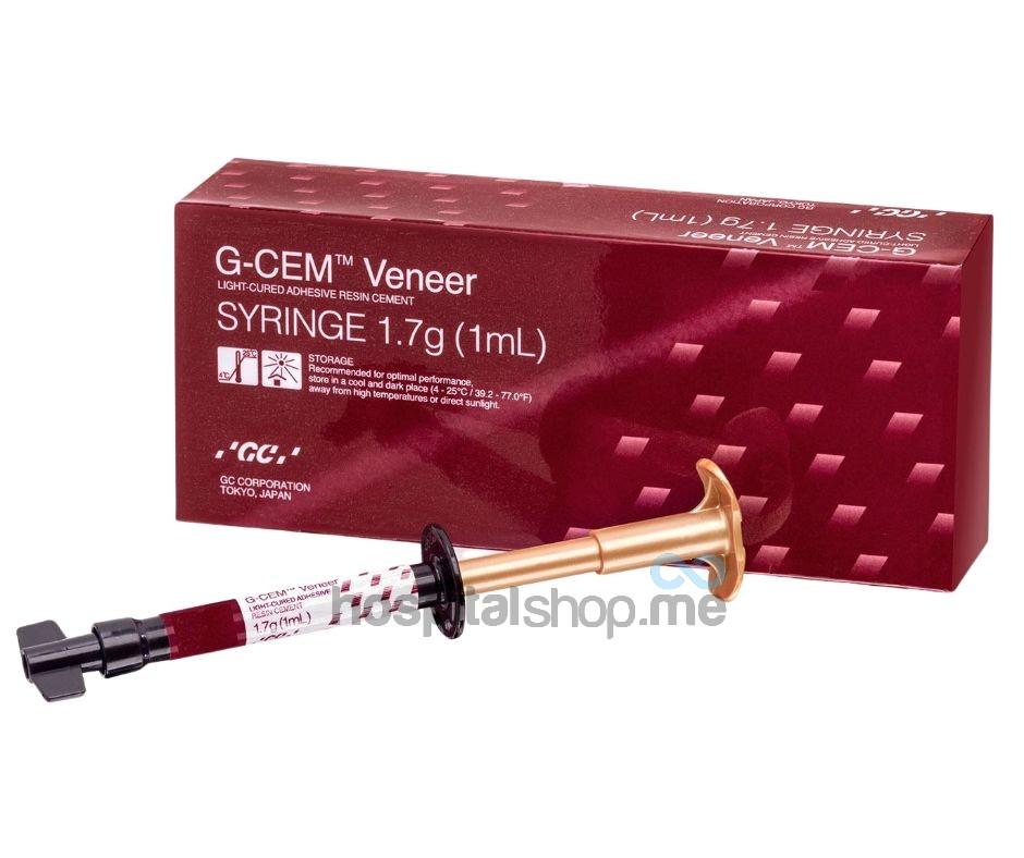 GC G-CEM Veneer Light Cure Resin Luting Cement 1.7 gms 1 ml Translucent 012390