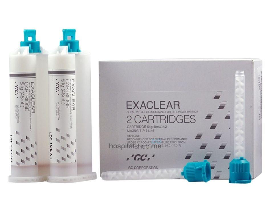 GC Exaclear VPS Bite Registration paste - Clear 48ml Clear 2 pcs 012792