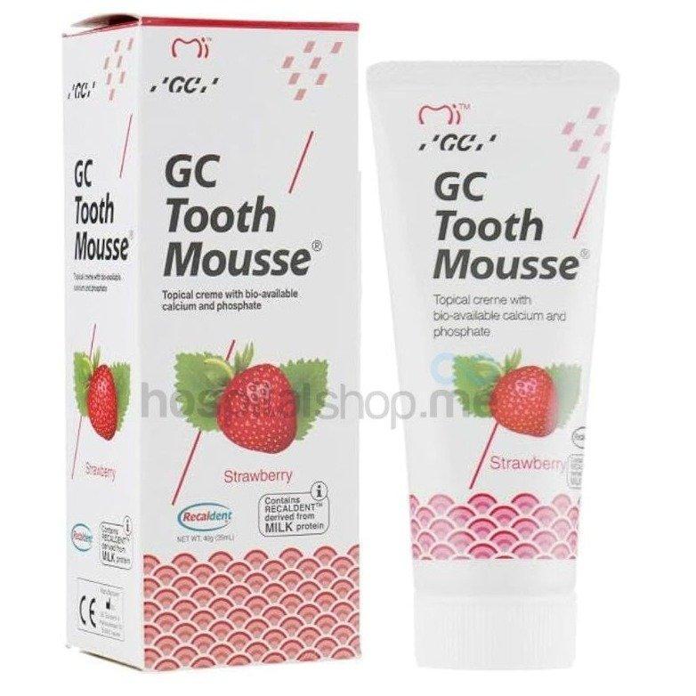 GC Tooth Mousse Topical Tooth Créme Containing Calcium, Phosphate 40 gms Strawberry 463301