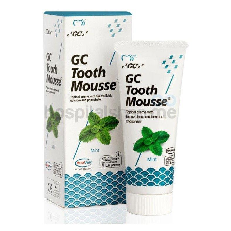 GC Tooth Mousse Topical Tooth Créme Containing Calcium, Phosphate 40 gms Mint 463303
