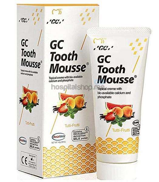 GC Tooth Mousse Topical Tooth Créme Containing Calcium, Phosphate 40 gms Tutti Frutti 463304