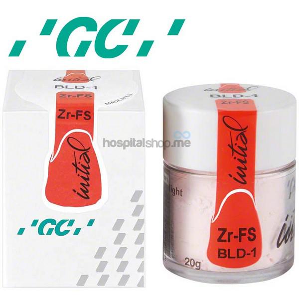 GC Initial ZR-FS Zirconium oxide ceramic Bleach Dentin 20 gms BLD-1 Light 875202